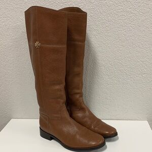 Tory Burch Brown Knee High Leather Boots